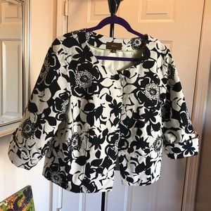 Black and white jacket